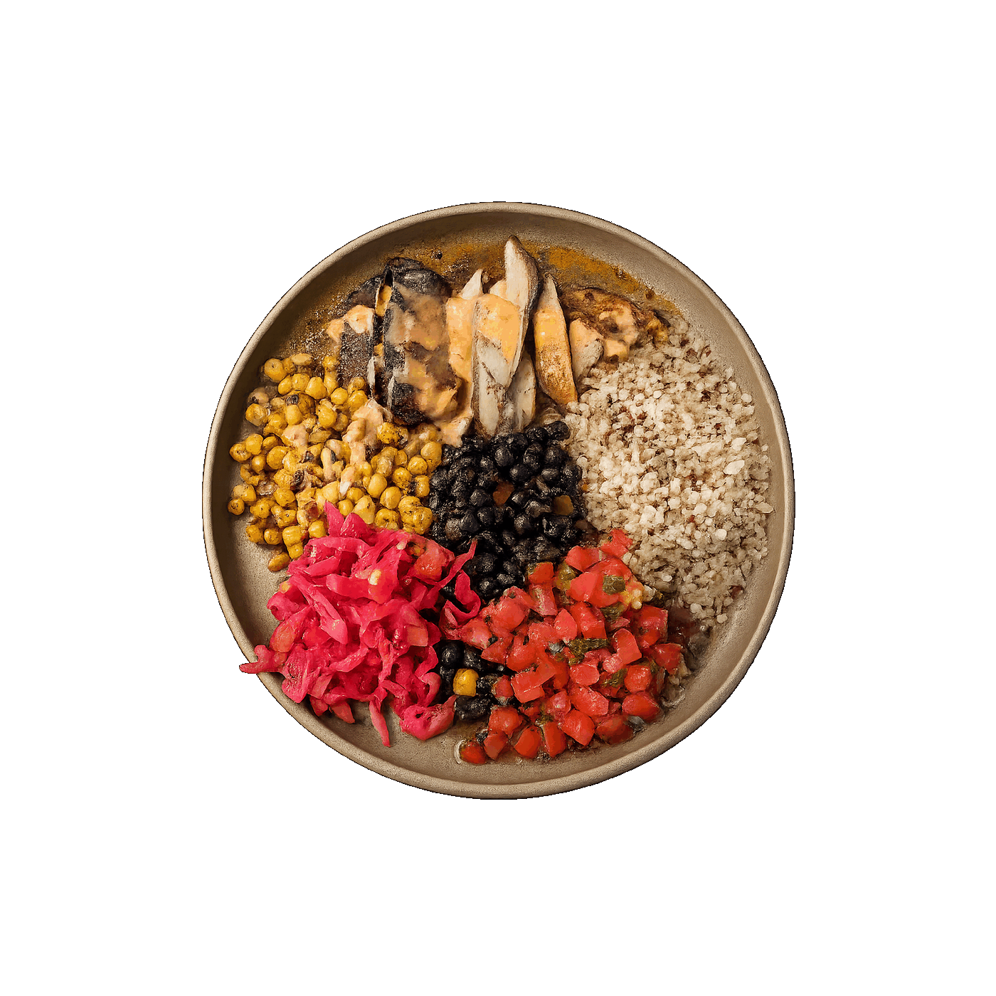 rotating plates of mix-and-match meals